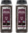 Soeos Black Peppercorns, 36Oz (Pack Of 2), Non-Gmo, Kosher, Packed To Keep Peppers Fresh, Peppercorn For Grinder Refill, Whole Peppercorns