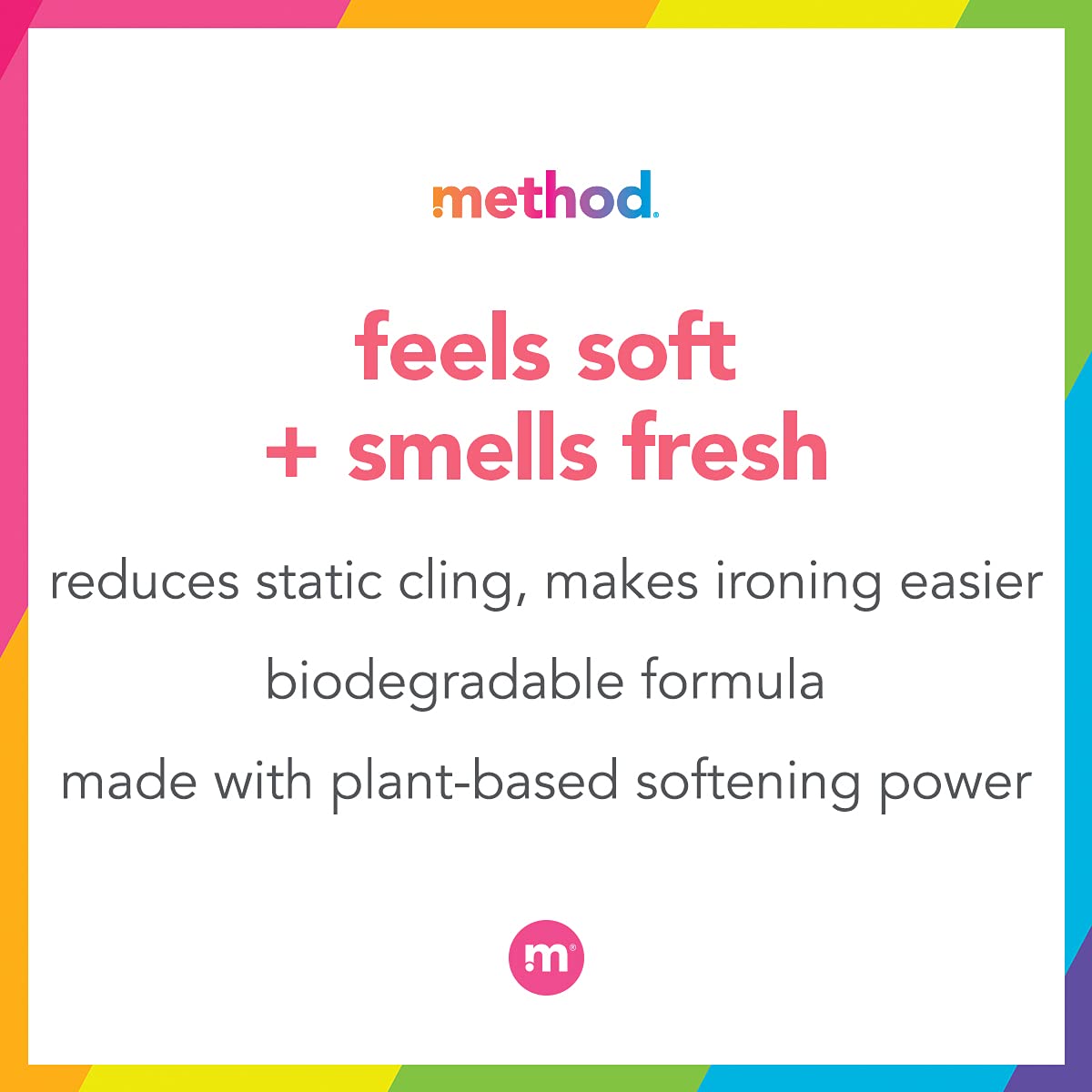 Method Fabric Softener, Ginger Mango, 535 Ounces, 45 Loads, 4 Pack, Packaging May Vary