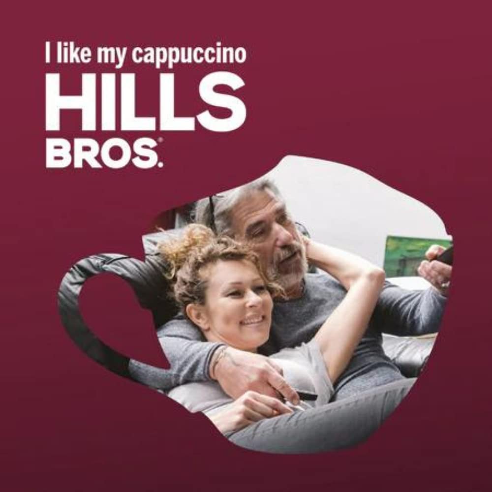 Hills Bros. Instant Cappuccino Mix, Double Mocha 16 Ounces- Frothy, Decadent Cappuccino with a Deep, Rich Chocolate Flavor (Pack