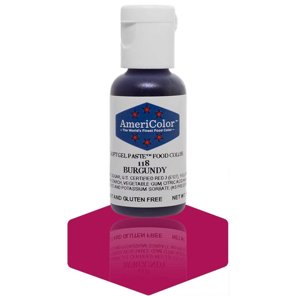 Americolor Soft Gel Paste .75 Oz Burgundy Color