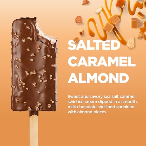 Keto Pint Zero Sugar Added Salted Caramel Almond Ice Cream Bars Keto Friendly, 3g Net Carbs 2.75 fl. oz., 4 count (Frozen)