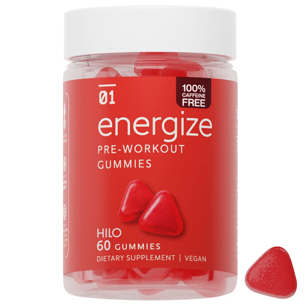Hilo Energize Pre Workout Gummies, 60 CT
