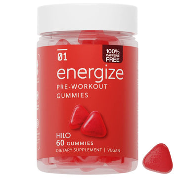 Hilo Energize Pre Workout Gummies, 60 CT