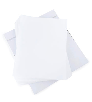 Wafer Paper Flexible Edible Printer Sheets 50 Pack 0.4mm White Letter Size 8.5'' x 11'' Cake Topper Decoration Burn Away by Mega