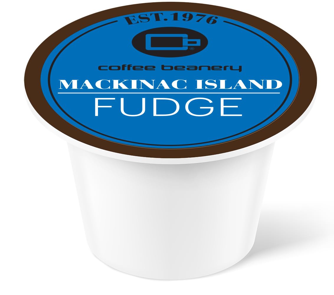 Coffee Beanery Mackinac Island Fudge Coffee Pods, 12ct Medium Roast Arabica Coffee, 1 Count Pack