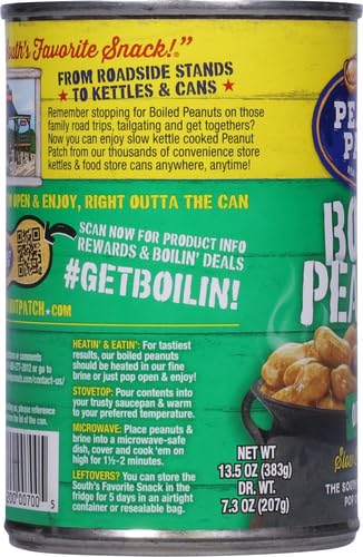 Peanut Patch Margaret Holmes Green Boiled Peanuts, (13.5Oz Cans)