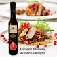 Ellora Farms Pomegranate Infused Balsamic Vinegar, No Added Sugar, 8.45 oz, Glass Bottle, Pack of 1