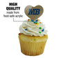 GRAPHICS & MORE Cupcake Picks Set of 6 - Acrylic Heart Decoration - California State University Monterey Bay - One Size