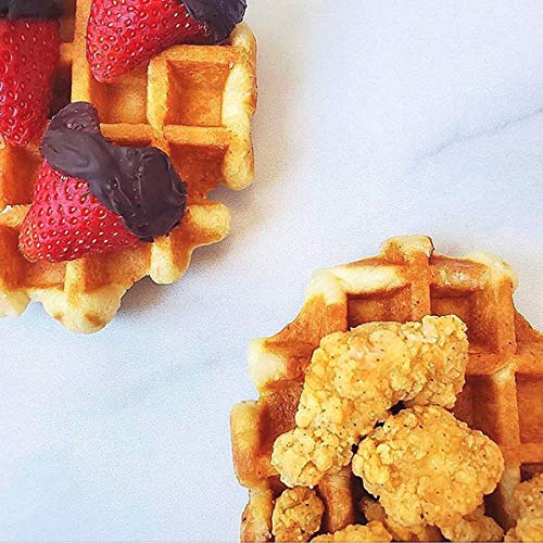 Authentic Imported Pearl Sugar Belgian Waffles (Traditional, [4X] 100G Waffles)