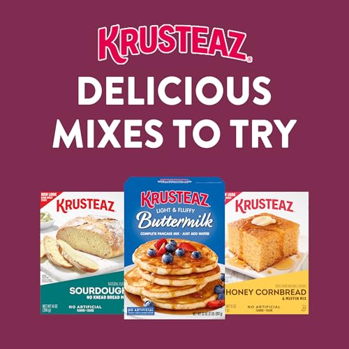 Krusteaz Sweet Cream Pancake and Waffle Mix  Light & Fluffy  26 oz Boxes (Pack of 8)