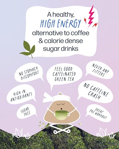 High Caffeine Tea (155 Mg) - Kubo Tea: Organic Earl Grey Black Tea Bags For Clean Energy & Focus | Healthy Coffee Substitute | Bergamot Caffeine Blend | 20 Ct | Compostable Packaging