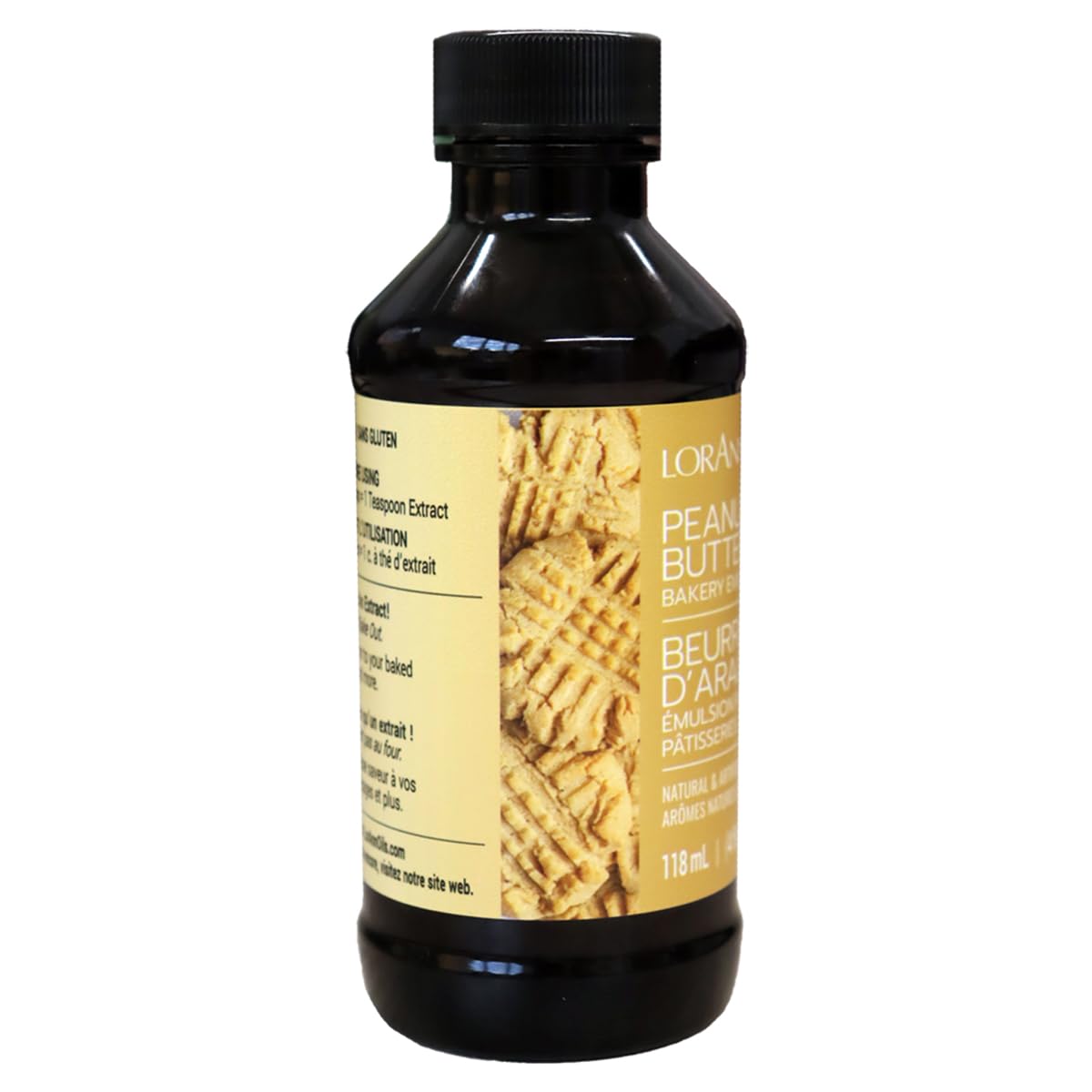 LorAnn Oils Peanut Butter Bakery Emulsion, Gluten-Free & Keto-Friendly, 4 Fl Oz