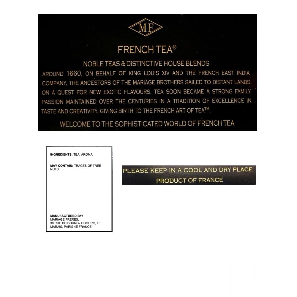 Mariage Frères Marco Polo Black Loose Tea - 3.5oz / 100g in Paper Pouch (1 Pack)