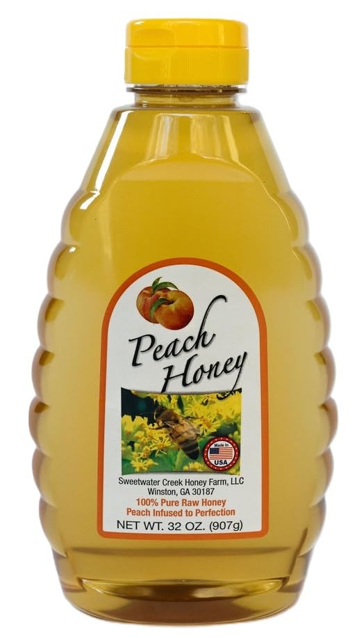 Peach Honey-Infused by Sweetwater Creek Honey Farm, Sweet and Delicious