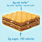 Rip Van Chocolate Hazelnut Wafer Cookies, Keto, Non-GMO, Healthy Snacks, Low Carb & Low Sugar (2g), Low Calorie, Vegan, 16 Count
