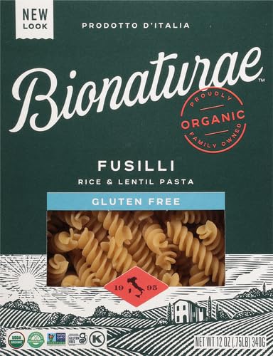 Bionaturae, Pasta, Fusilli, Gluten Free, Organic, 12 oz