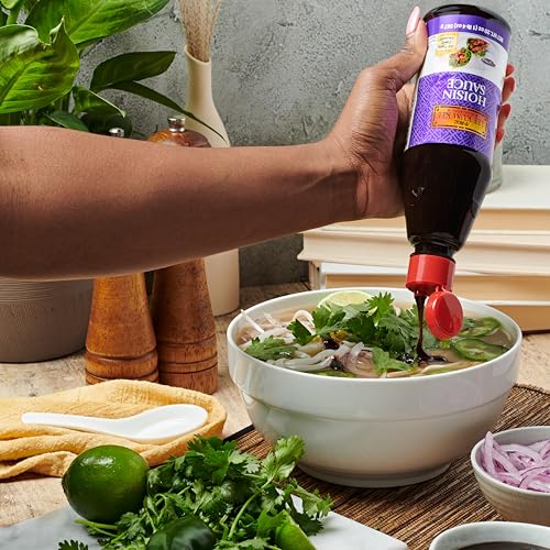 Lee Kum Kee Hoisin Sauce (20 oz - 1 Pack)  Sweet & Savory  Ideal for Marinades  BBQ Sauce  Dips  Stir-Frying  Pizza  and Soup Noodles