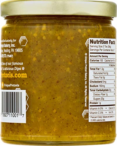 Unique Pretzels Honey Mustard Dip, 10 Ounce,