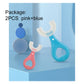 Claiol 2 Pcs U-Shaped Kids Toothbrush, Premium Soft Manual Training Toothbrush For Kids 2-6 Years Old. (Blue+Pink)