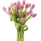 KaBloom Flowers - Mother's Day Collection - 10 Pink Tulips without vase, Gift for Birthday, Sympathy, Anniversary, Get Well, Tha