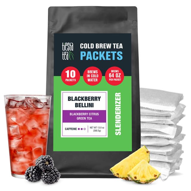 Tiesta Tea - Blackberry Bellini Cold Brew Tea - Blackberry Citrus Green Tea - Loose Leaf Tea Blend - Medium Caffeinated Iced Tea