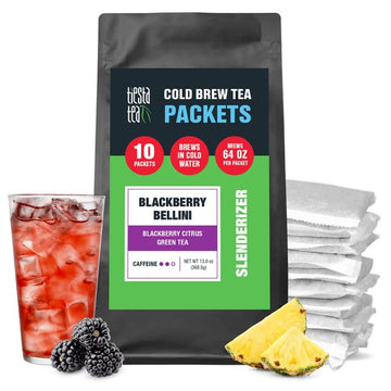 Tiesta Tea - Blackberry Bellini Cold Brew Tea - Blackberry Citrus Green Tea - Loose Leaf Tea Blend - Medium Caffeinated Iced Tea