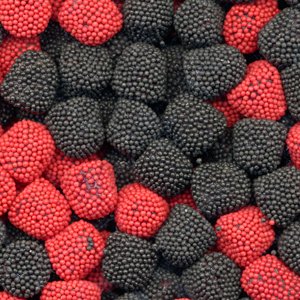 Jelly Belly Raspberries And Blackberries Candy - 1 Pound (16 Ounces) Resealable Bag - Genuine, Official, Straight From The Sourc