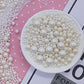 Edible Pearl Sugar Sprinkles White Candy 120g/ 4.2oz Baking Edible Cake Decorations Cupcake Toppers Cookie Decorating Ice Cream
