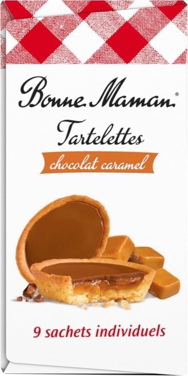 French Bonne Maman Caramel Tartelettes Bonne Maman-Tartelette Chocolat Au Lait Caramel Bonne Maman-5 Bag Pack