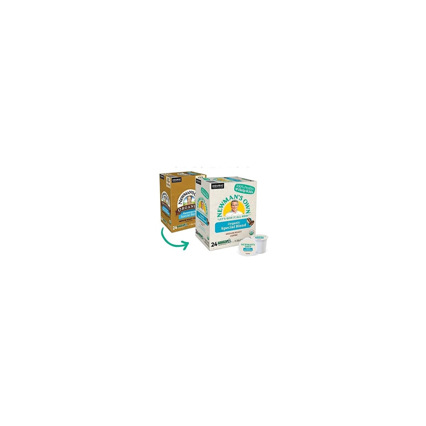 Newmans Own Organics K-Cup Portion Pack, Special Blend, Pack of 96, Coffee, Model SYNCHKG032536