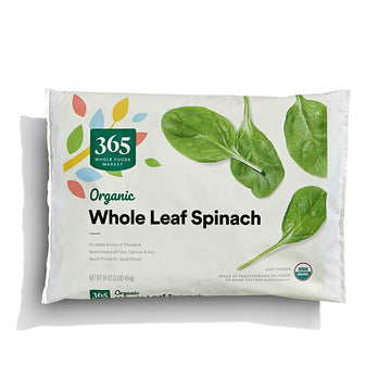 365 Everyday Value, Organic Whole Leaf Spinach, 16 oz, (Frozen)