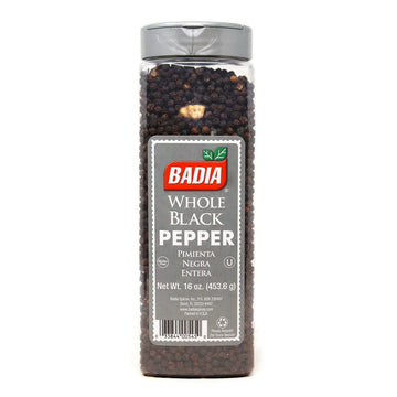Badia Pepper Whole Black, 16 oz