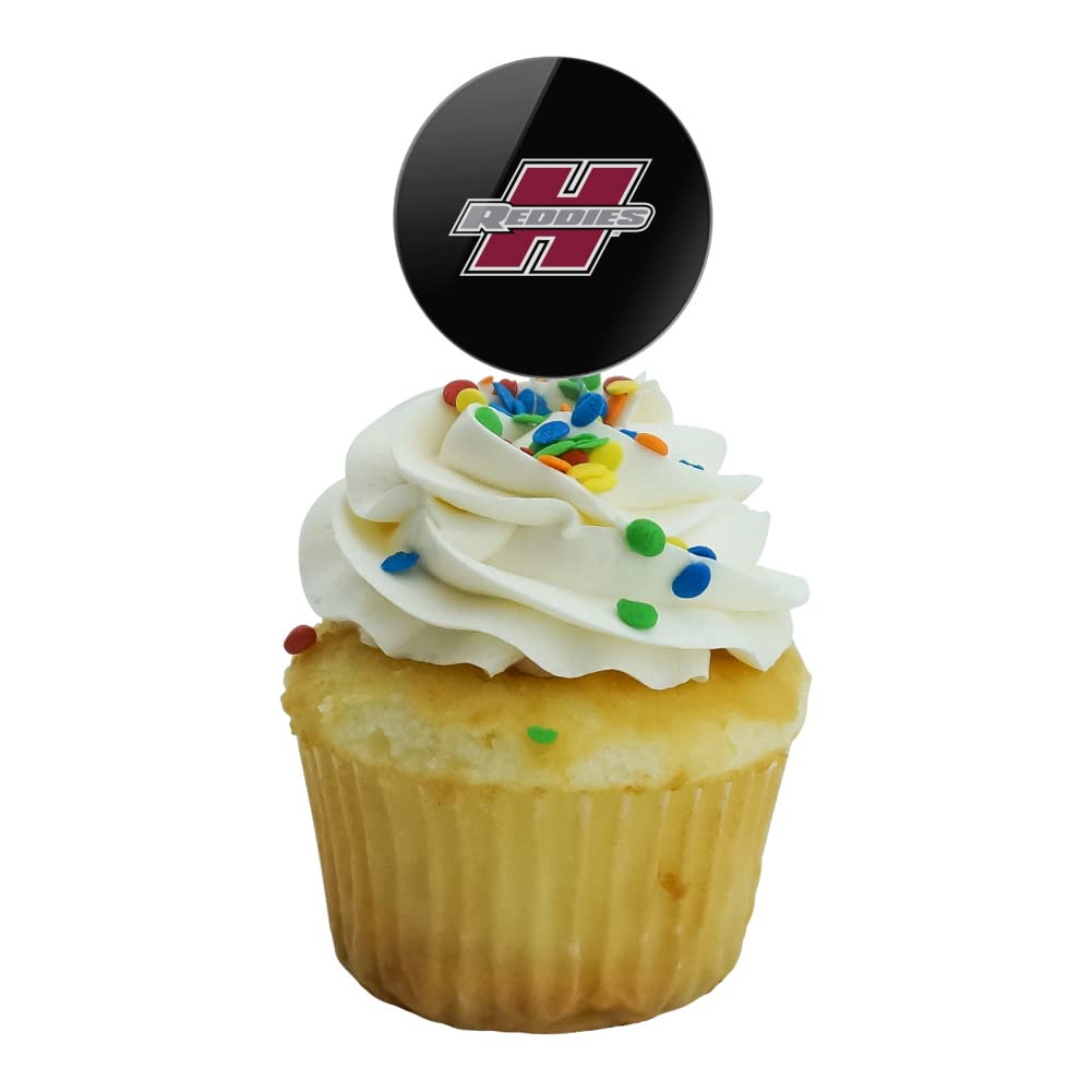 GRAPHICS & MORE Cupcake Picks Set of 6, Acrylic, Henderson State University, One Size, Model: CUPCAKE.ROUND.CLCHSU.Z008455