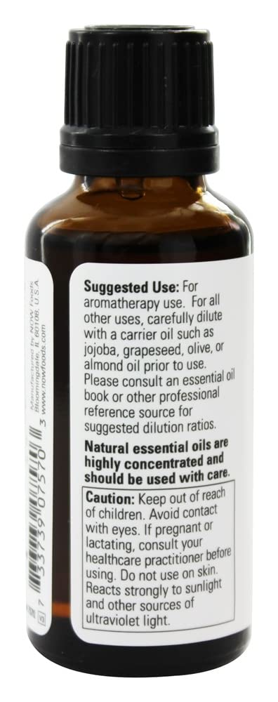 NOW Foods Orange Oil 1oz - Pure Essential Oil for Aromatherapy and Home Use, 100% Natural Citrus Fragrance