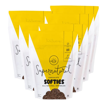 Chocolate Softies Fair Trade Sprinkles by Supernatural, Made in USA, No Artificial Flavors, Soy Free, Gluten Free, Corn Free, Ve