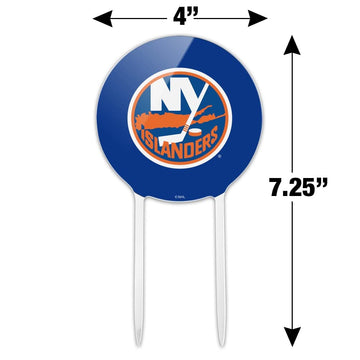 GRAPHICS & MORE Acrylic Cake Topper - New York Islanders Logo - Multi Color - One Size