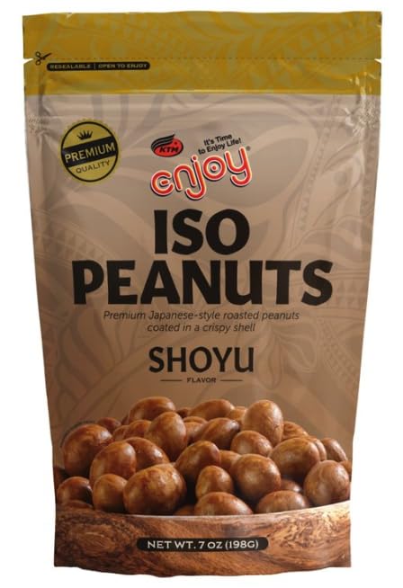 Enjoy Shoyu Iso Peanuts, 8 Ounce