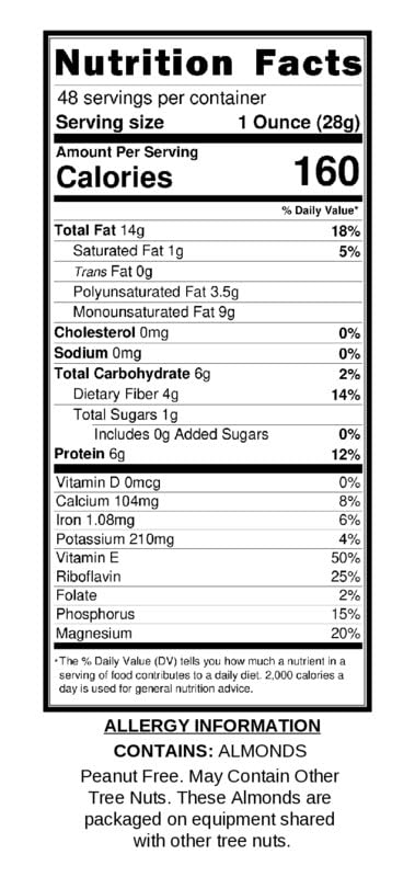 Wild Soil Raw Almonds - 20% Higher Protein, 3 Pound Pack