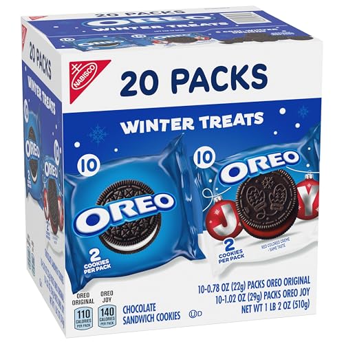 OREO Holiday Cookies Variety Pack, 20 Snack Packs