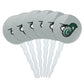Castleton University Secondary Logo Cupcake Picks Toppers Decoration Set of 6