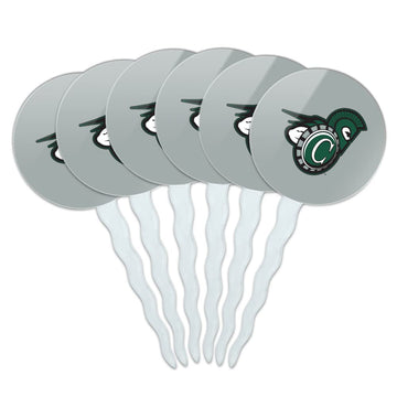 Castleton University Secondary Logo Cupcake Picks Toppers Decoration Set of 6