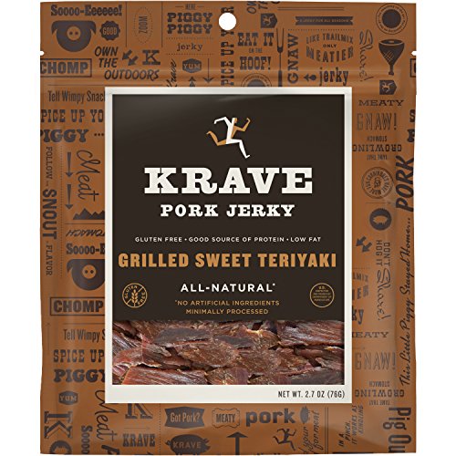 Krave Jerky Pork Grilled Sweet Teriyaki 2.7 Ounce (170487)