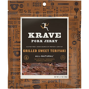 Krave Jerky Pork Grilled Sweet Teriyaki 2.7 Ounce (170487)