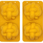 The Dreidel Company Silicone Challah Braid Bread Mold Bakeware, Small Challettes, Perfect Kosher Challah Braided Baking Mold Pan