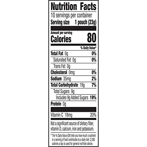 Spongebob Squarepants Fruit Flavored Snacks, Treat Pouches, 10 Ct (Pack Of 8)