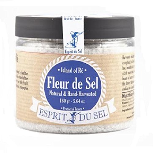 Esprit du Sel Fleur De Sel - 5.6 oz Gourmet Sea Salt Jar - Perfect for Cooking and Finishing Dishes