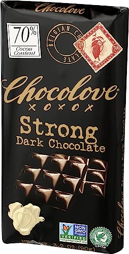 Chocolove Strong Dark Chocolate, 3.2 Oz