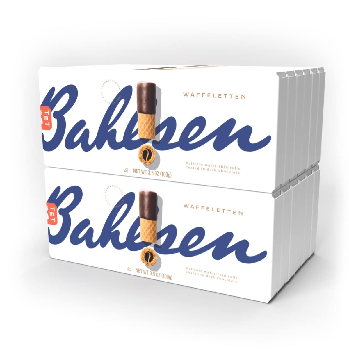 Bahlsen, Wafer Roll Drk Choc, 3.5 Oz, (Pack Of 12)