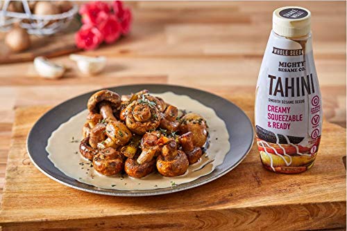 MIGHTY SESAME Tahini Paste, Whole Seed, Gluten Free, Vegan, 10.9oz (Pack of 2)