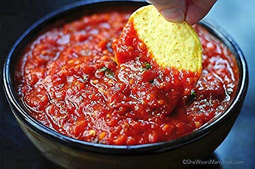 All-Natural Fiery Red Salsa by Dennis Gourmet | This fresh, hearty restaurant salsa is low in sugar, calories, carbs, and sodium